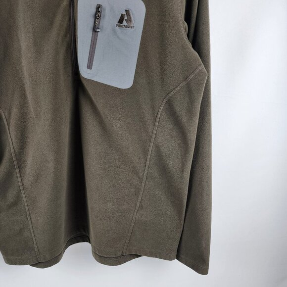 Eddie Bauer Shirt Mens L-Tall Brown First Ascent 1/4 Zip Pullover - Picture 4 of 7